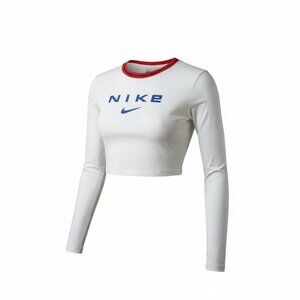 Nike  White Tee slim fit long sleeve Size L